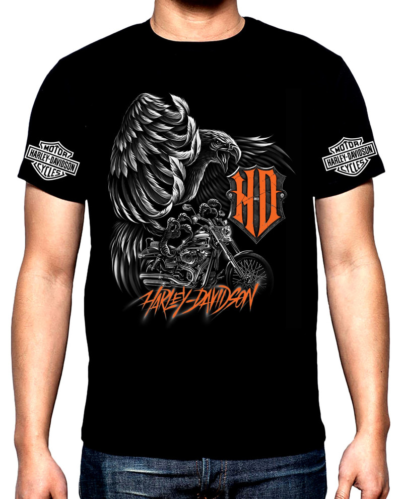 T-SHIRTS Harley Davidson, men's  t-shirt, 100% cotton, S to 5XL